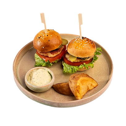 Mini hamburger tavuk